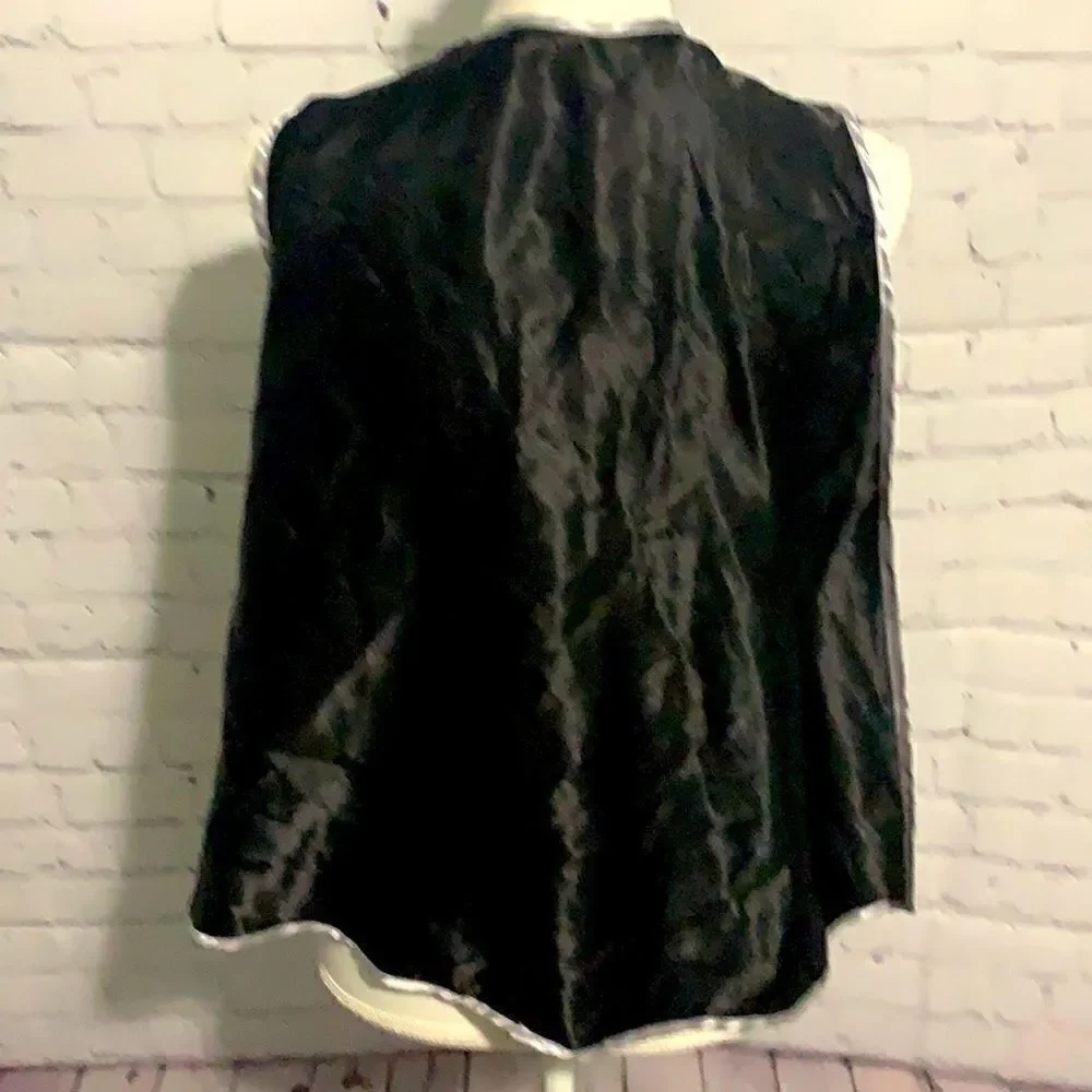 Black cape and Silver Mask Costume